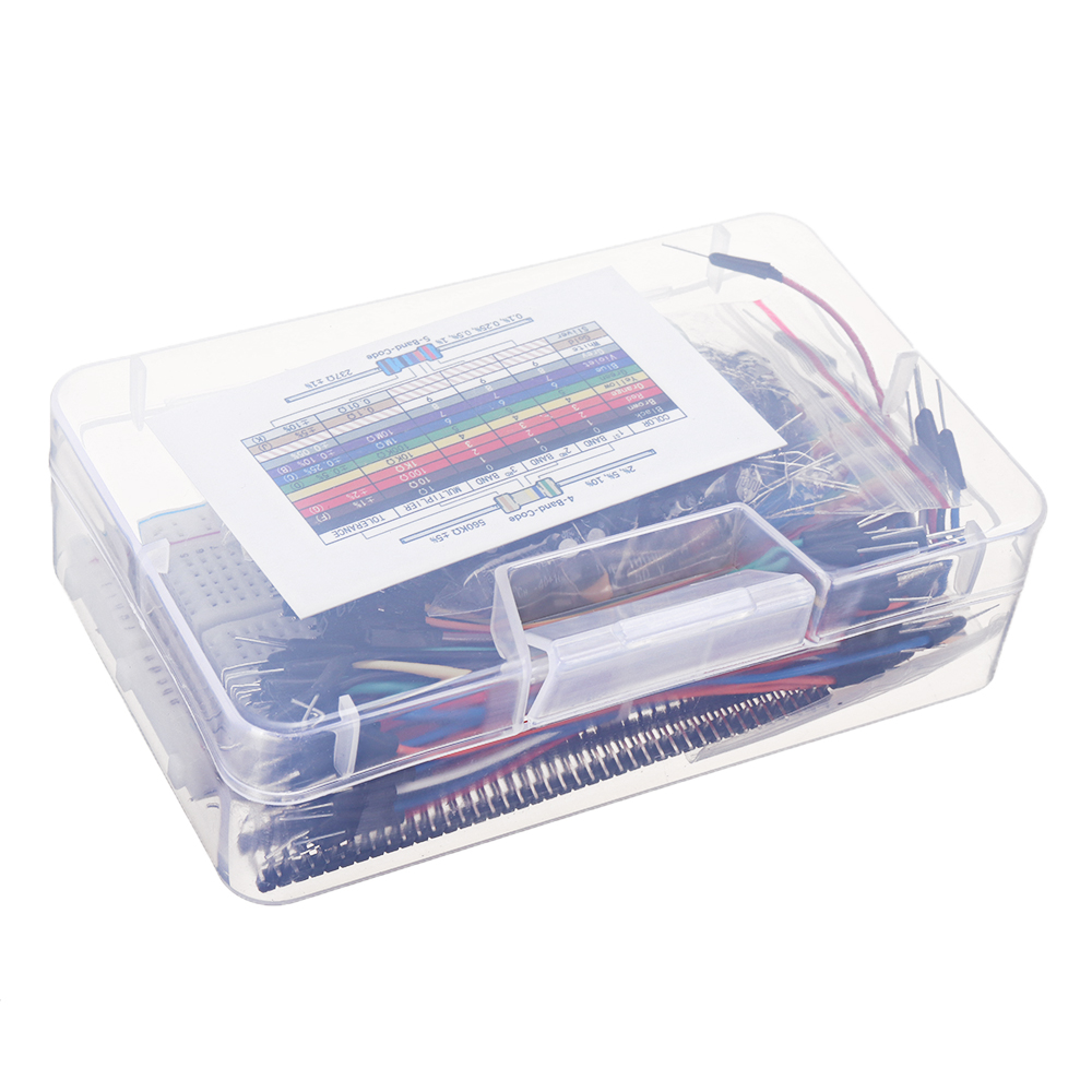 KW-Electronic-Components-Base-Kit-with-17-Classes-Breadboard-Components-Set-Geekcreit-for-Arduino----1703677