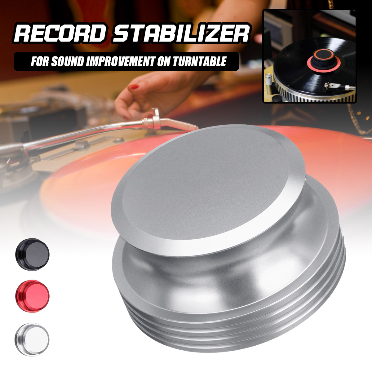 LP-Aluminum-Sound-Turntable-Disc-Stabilizer-Recording-Weight-Clamp-Metal-Damper-1740595