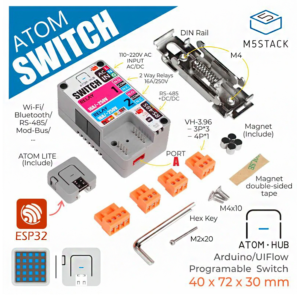 M5Stackreg-ATOM-HUB-Switch-Kit-Intelligent-Switch-Bi-Directional-Control-Programable-Industrial-Scen-1728015