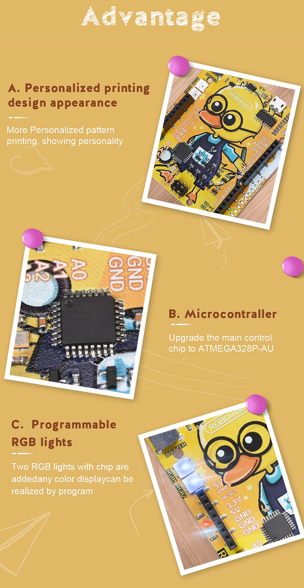 RGBDuino-UN0-V11-Geek-Duck-Development-Board-ATmega328P-CH340C-Micro-USB-Vs-UN0-R3-for-Raspberry-Pi--1732457