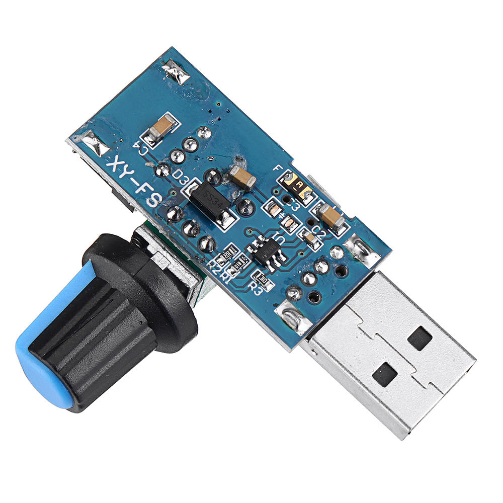 5Pcs-USB-Fan-Speed-Controller-Module-Reducing-Noise-Multi-stall-Adjustment-Governor-DC-4-12V-1444955