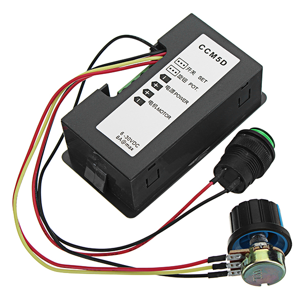 CCM5D-DC-6V-30V-6A-DC-Motor-Speed-Controller-LED-Display-PWM-Variable-Speed-Regulator-With-Shell-1267449