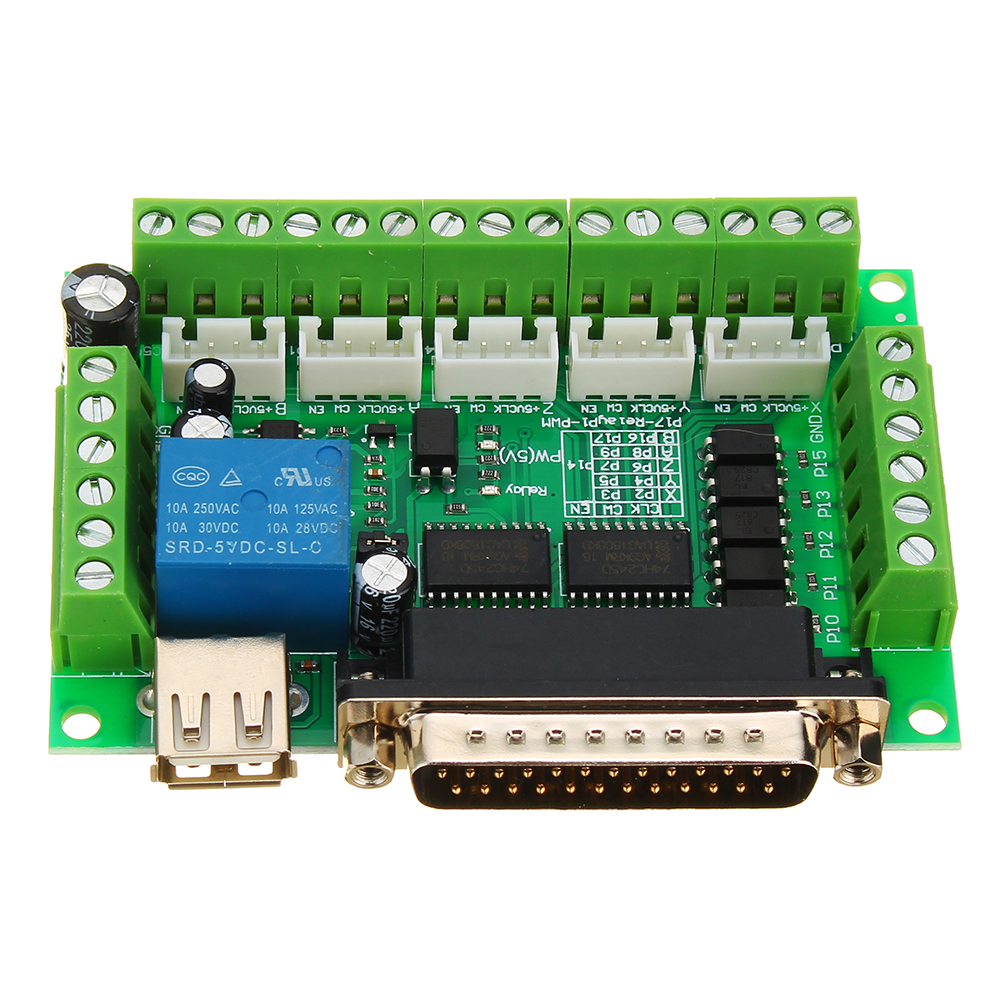 Geekcreitreg-5-Axis-CNC-Interface-Board-For-Stepper-Motor-Driver-Mach3-With-USB-Cable-81074