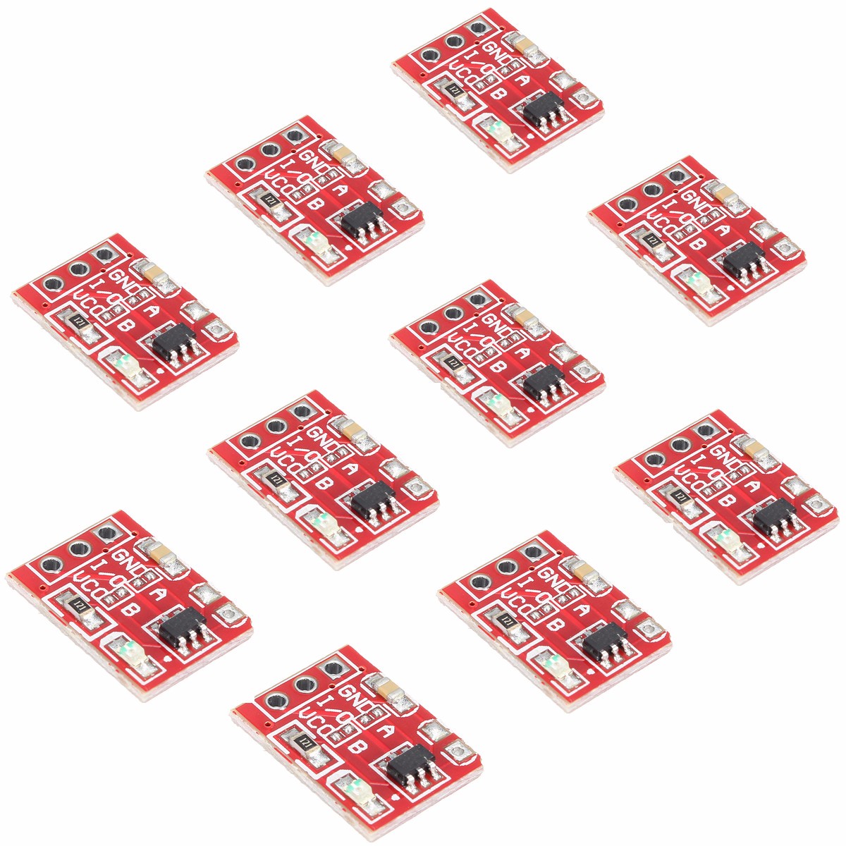 10Pcs-25-55V-TTP223-Capacitive-Touch-Switch-Button-Self-Lock-Module-1132674