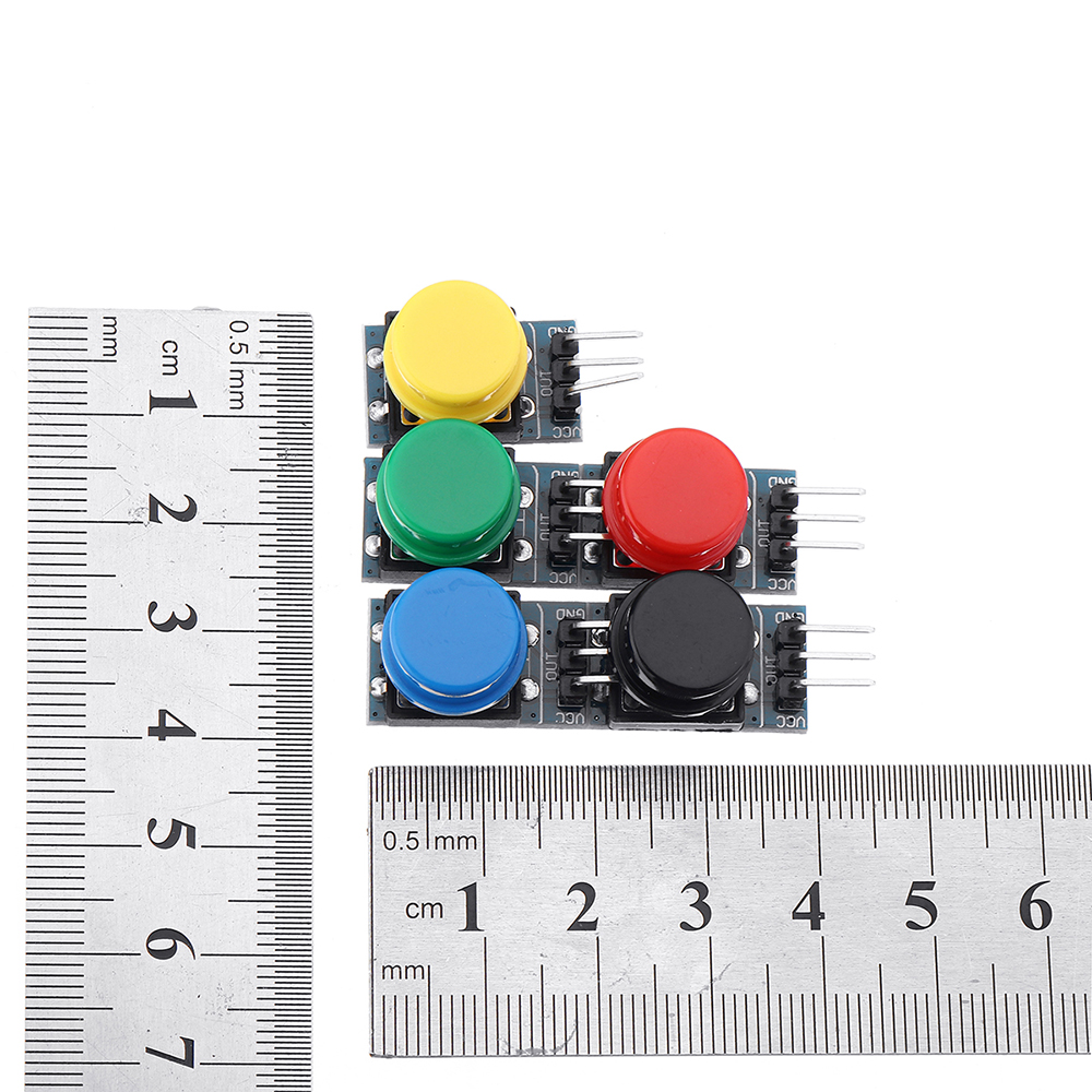 25Pcs-12x12mm-Key-Switch-Module-Touch-Tact-Switch-Push-Button-Non-locking-With-Cap-RedBlackYellowGre-1590019