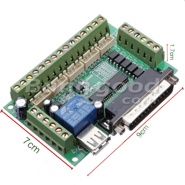 3Pcs-Geekcreitreg-5-Axis-CNC-Breakout-Interface-Board-For-Stepper-Driver-Mach3-With-USB-Cable-1158462