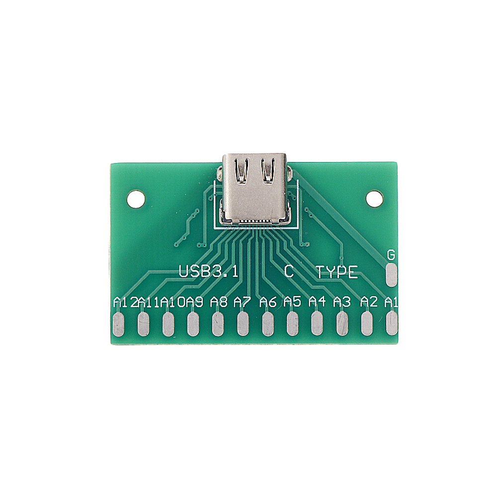 3pcs-TYPE-C-Female-Test-Board-USB-31-with-PCB-24P-Female-Connector-Adapter-For-Measuring-Current-Con-1605822
