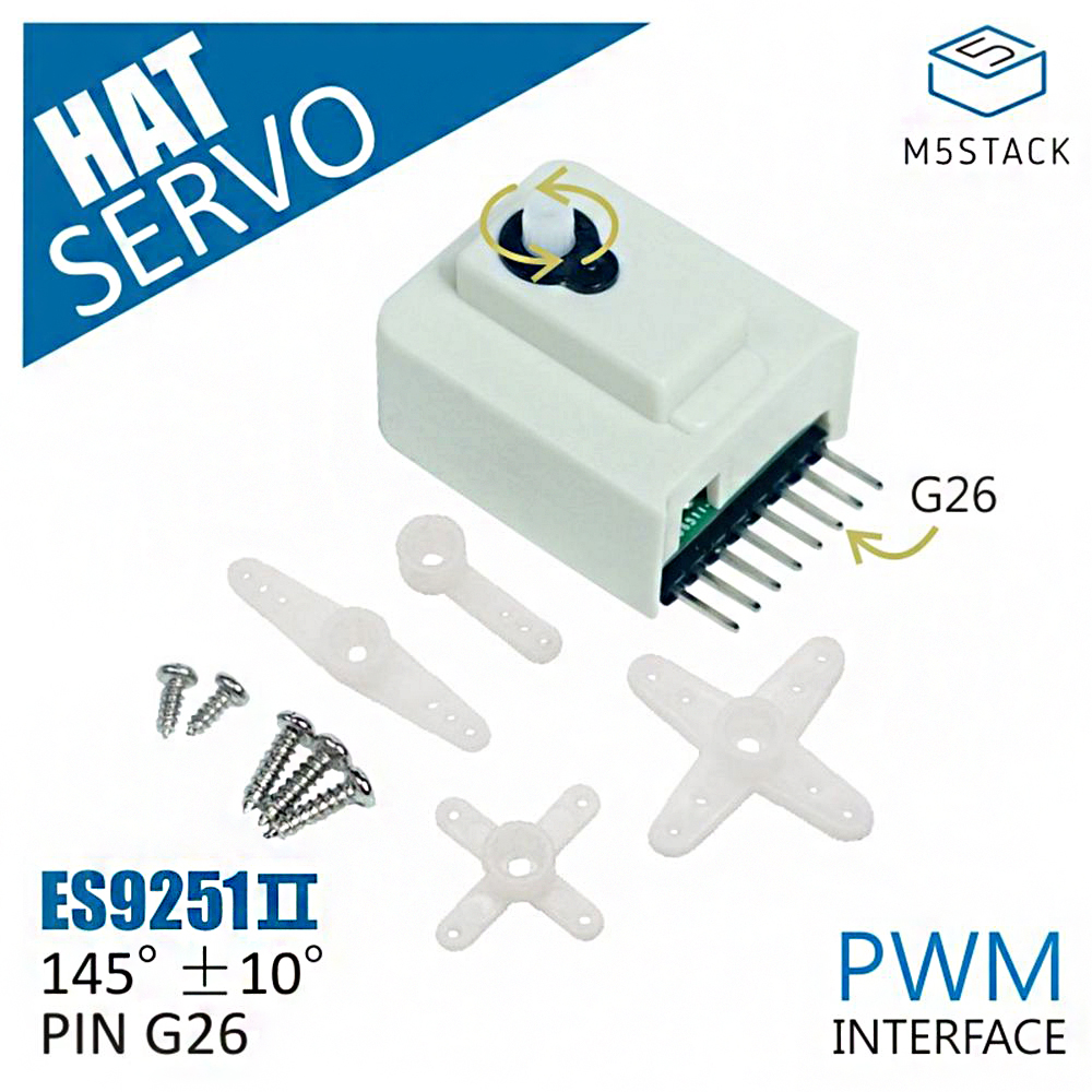 M5Stackreg-SERVO-Hat-Motor-Module-with-ES9251II-Digital-Servo-for-M5StickC-ESP32-IoT-Development-Boa-1600677