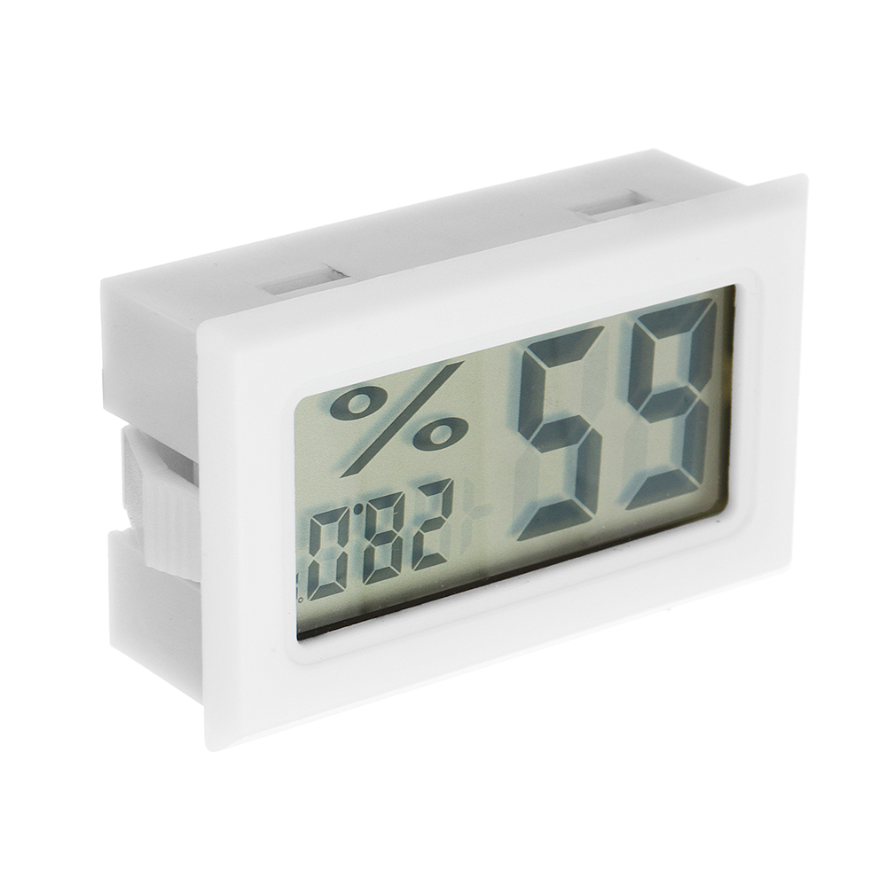 1pc Mini ABS Digital Hygrometer, Modern White Indoor Thermometer Humidity  Meter For Home