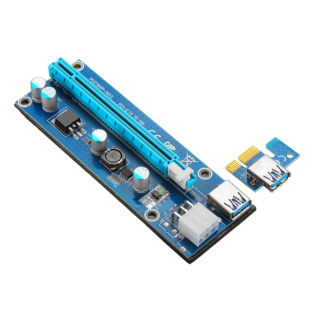 PCI-Express-PCI-E-1X-to-16X-Riser-Card-6Pin-PCIE-USB30-SATA-Expansion-Cable-for-Miner-Mining-BTC-Ded-1439314