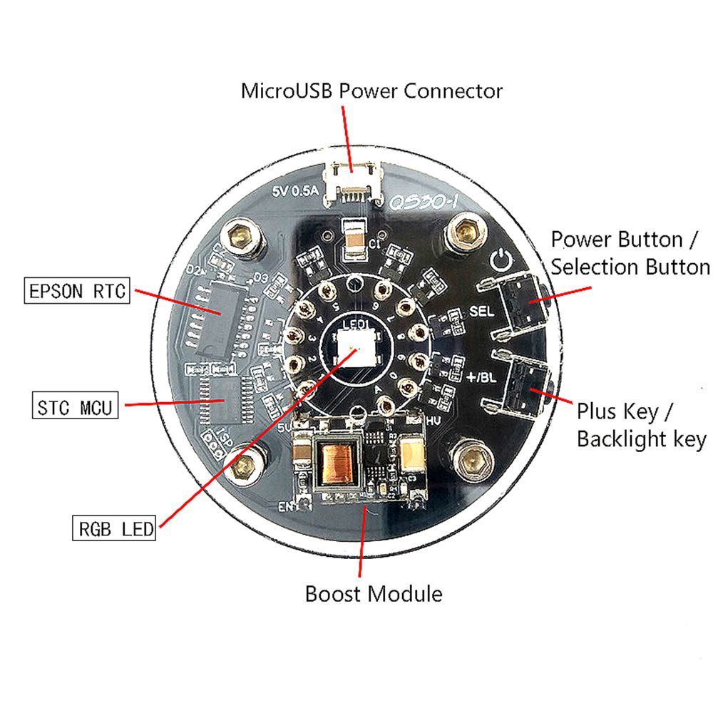 Single-Tube-Glow-Clock-QS30-1-SZ30-1-Nixie-Clock-RGB-LED-Audio-Electronic-Accessories-DC5V-USB-witho-1657557