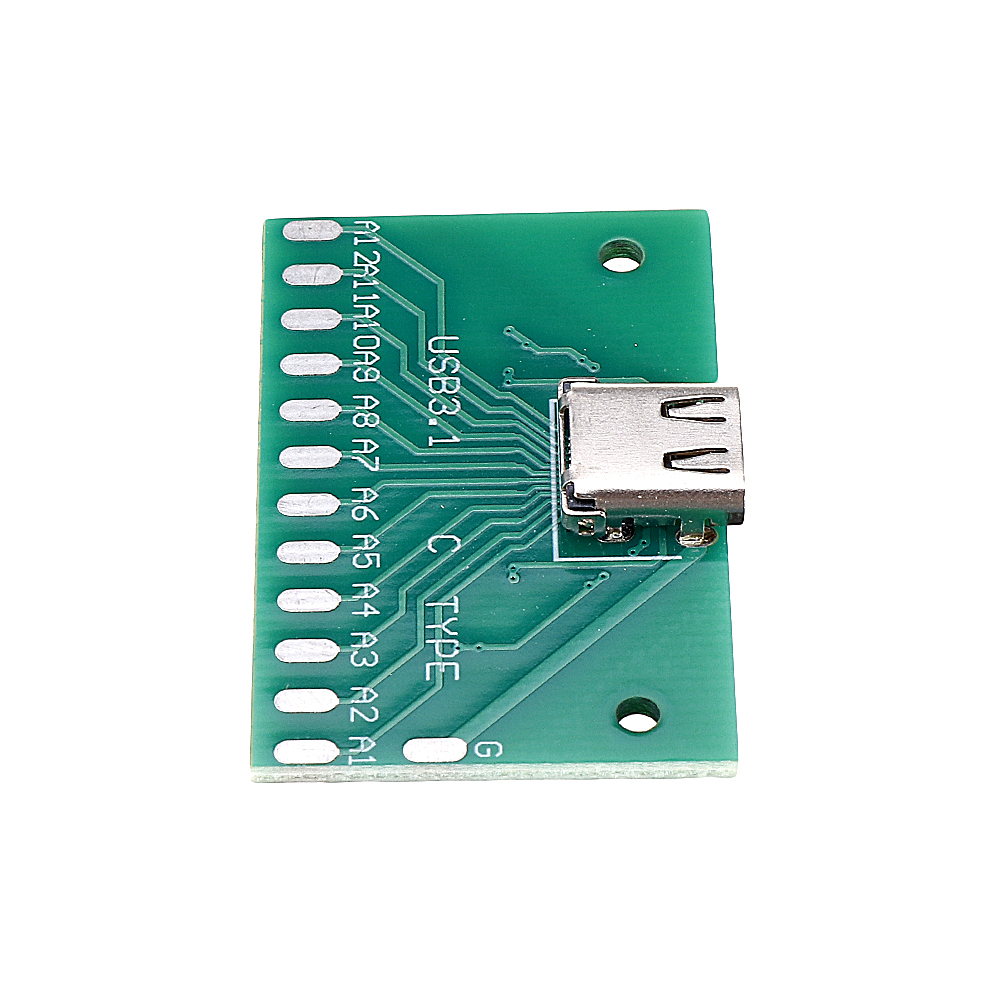 TYPE-C-Female-Test-Board-USB-31-with-PCB-24P-Female-Connector-Adapter-For-Measuring-Current-Conducti-1551934