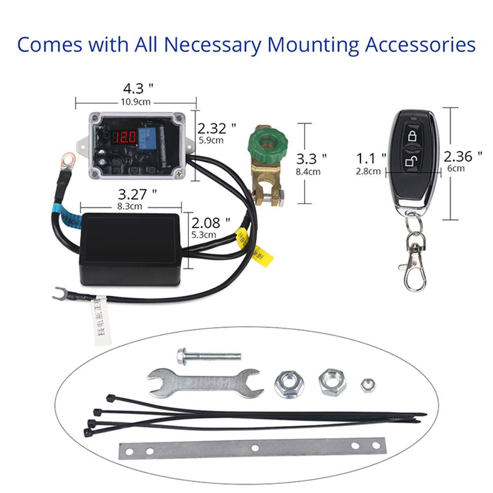 Wireless-Remote-Control-12V-Car-Battery-Disconnect-Cut-Off-Isolator-Master-Switch-Module-with-Voltme-1628870