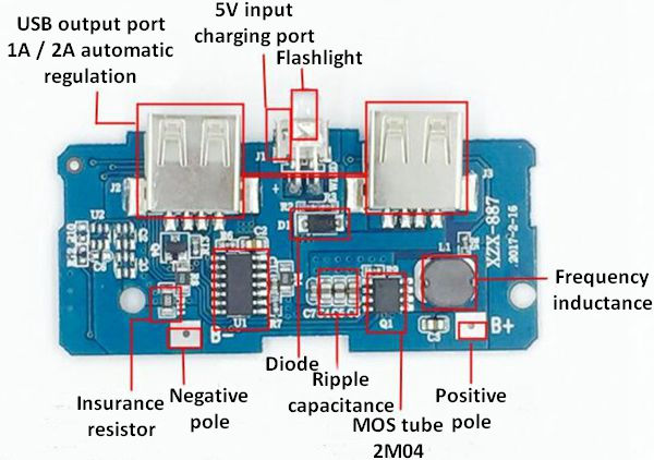 3pcs-37V-To-5V-1A-2A-Boost-Module-DIY-Power-Bank-Mainboard-Circuit-Board-Built-In-18650-Lithium-Batt-1180698