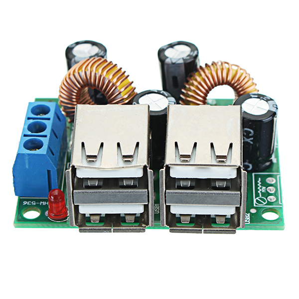 7-40V-3A-Multifunction-Vehicle-4-USB-Interface-Car-Charger-3624129V-To-5V-3A-Buck-Module-Step-Down-B-1267450
