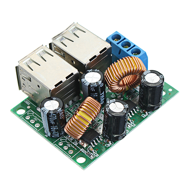 7-40V-3A-Multifunction-Vehicle-4-USB-Interface-Car-Charger-3624129V-To-5V-3A-Buck-Module-Step-Down-B-1267450