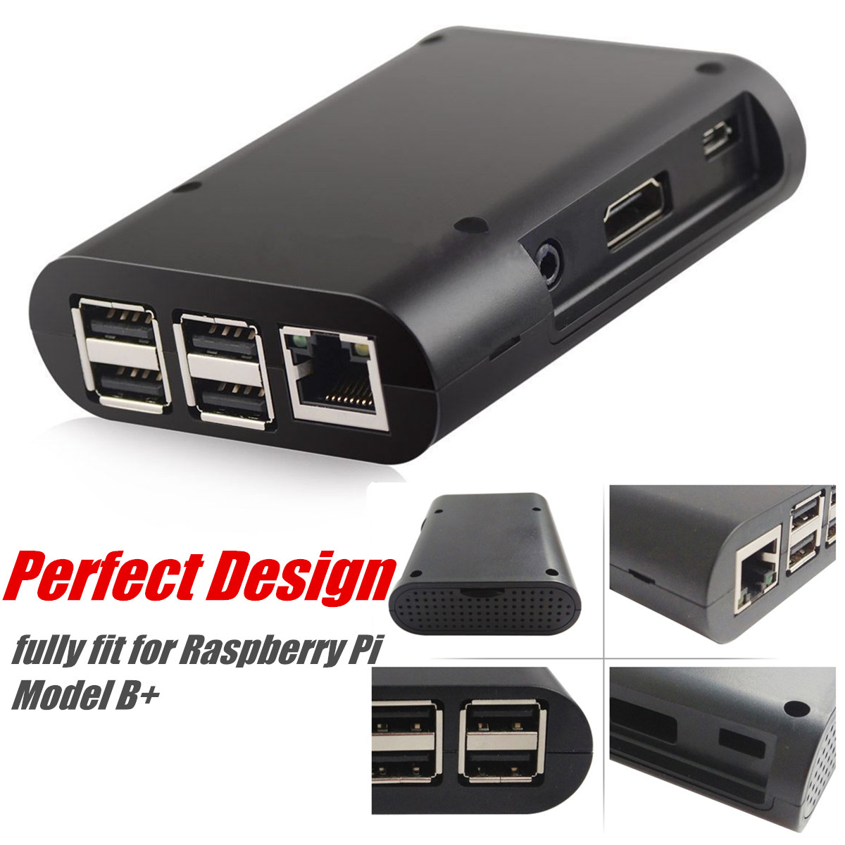 10PCS-Black-Cover-Case-Shell-For-Raspberry-Pi-Model-B-1203607