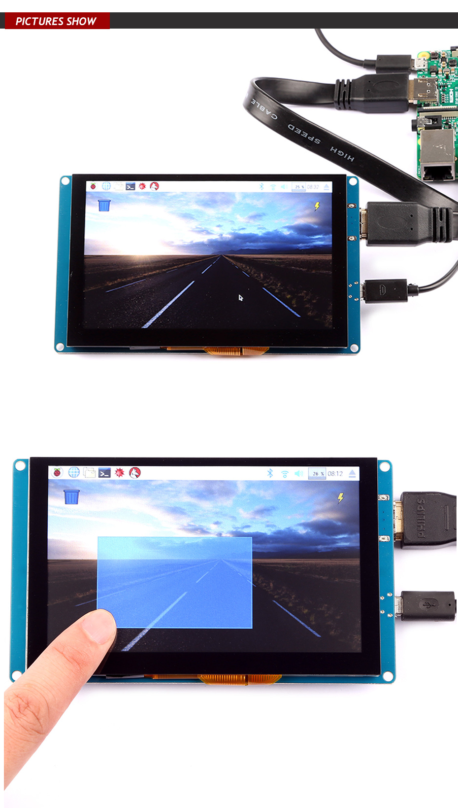 5-Inch-800480-Resolution-HD-Capacity-Touch-Screen-Support-USB-Control-For-Raspberry-Pi-1203342