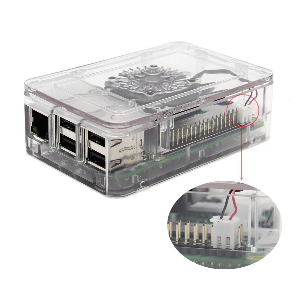 ABS-Enclosure-Case-Support-Cooling-Fan-For-Raspberry-Pi-Model-3B--2B--B-1198396