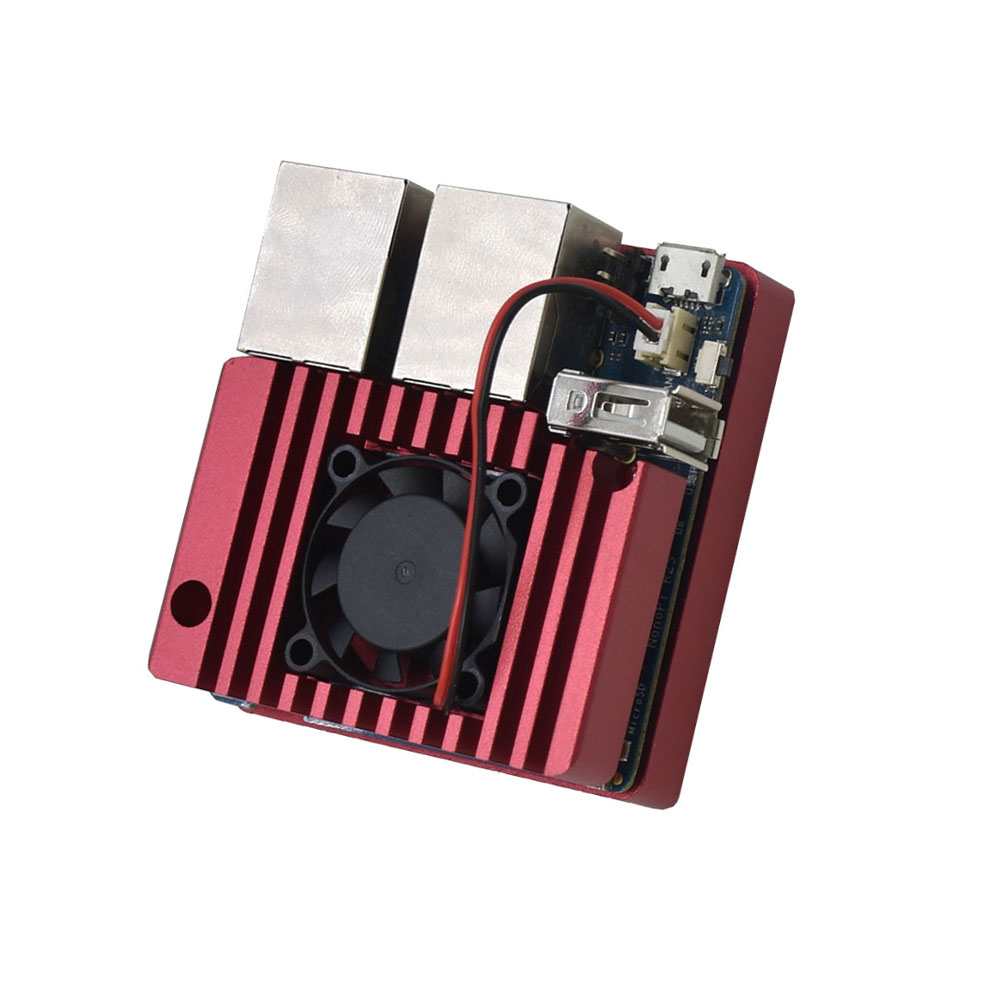 Aluminum-Alloy-RED-Metal-Protective-Cover-with-Cooling-Fan--Nanopi-R2S-Mainboard-DIY-Kit-1713395