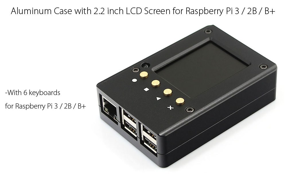 Aluminum-Case-With-22-inch-LCD-Screen-With-IR-Function-For-Raspberry-Pi-3--2B--B-1244407