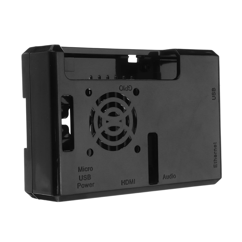 Black-ABS-Exclouse-Box-Case-With-Fan-Hole-For-Raspberry-PI-3-Model-B-1311175