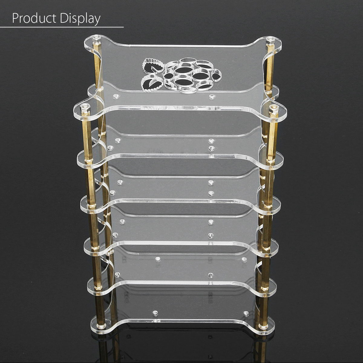 Four (4) Layer Stackable Clear Acrylic Raspberry Pi 5, Pi 4 & Pi 3 Cases  with Fans and Heatsinks - Micro Connectors, Inc.