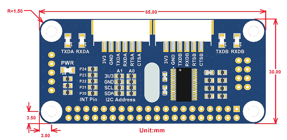 Serial-Expansion-HAT-for-Raspberry-Pi-I2C-Interface-External-Expansion-2-ch-UART-8-GPIOs-1678661