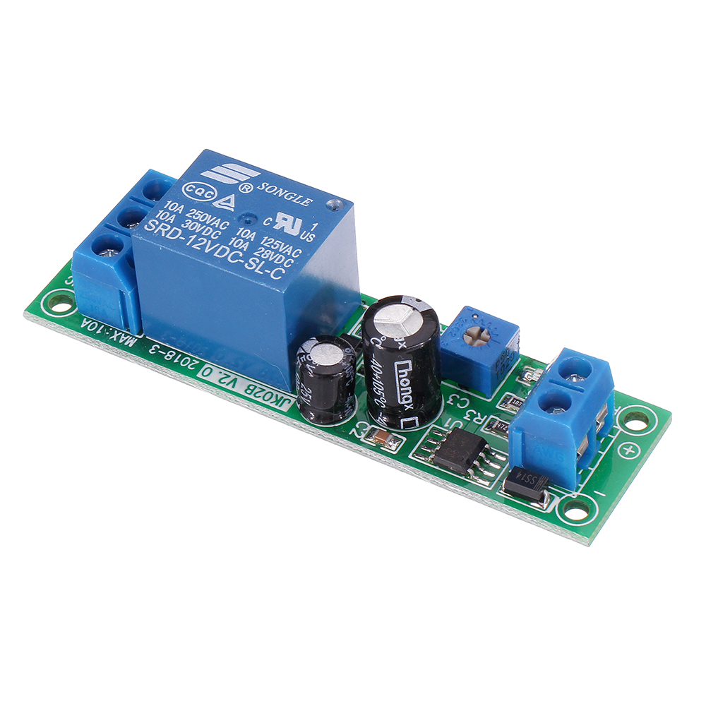Timer Switch JK02B 0-60 Seconds DC Adjustable Delay 12V Input Relay Module 
