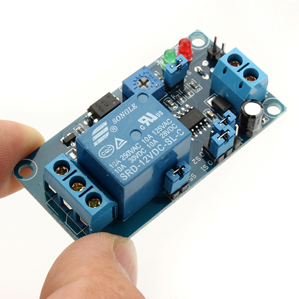 5pcs-12V-Power-On-Delay-Relay-Module-Delay-Circuit-Module-NE555-Chip-Geekcreit-for-Arduino---product-1319816