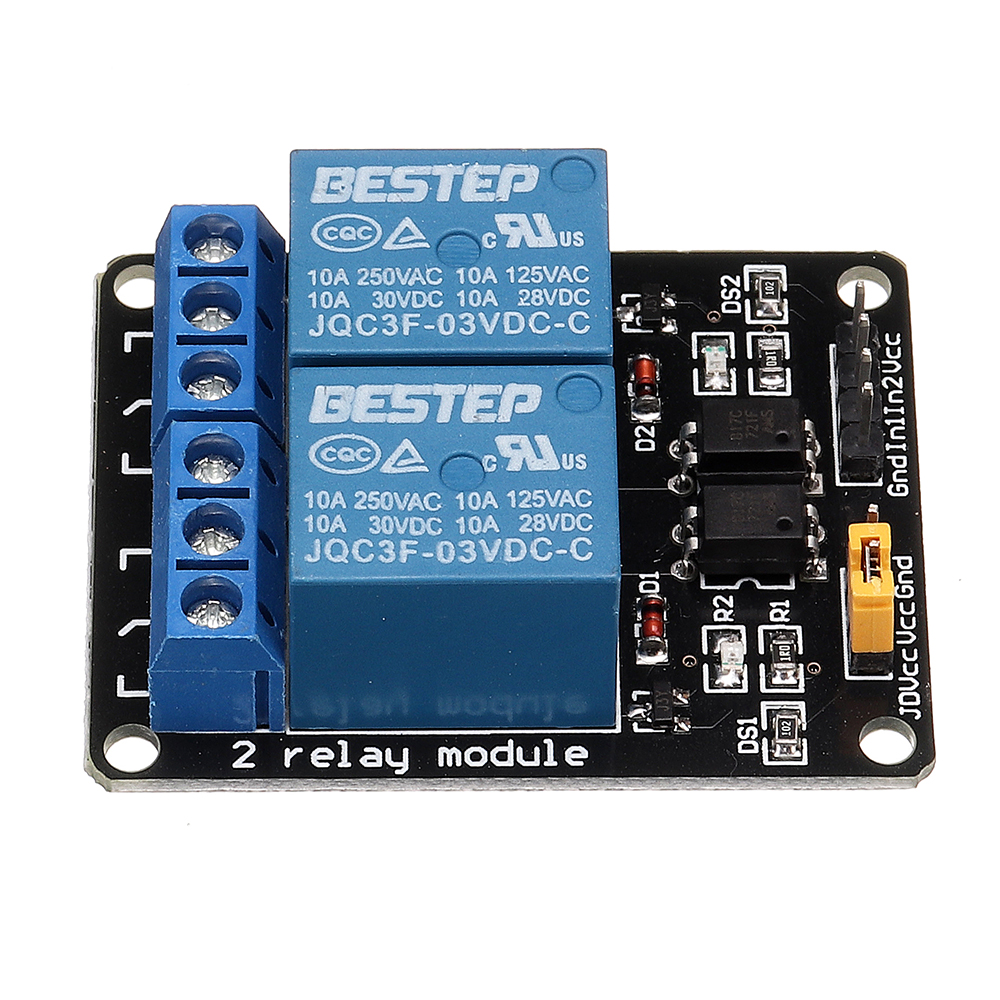 5pcs-BESTEP-2-Channel-3V-Relay-Module-Low-Level-Trigger-Optocoupler-Isolation-For-Auduino-1444338