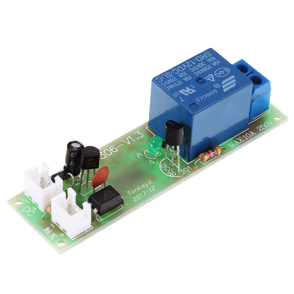 5pcs-TK1305A-12V-DC-Multifunctional-Time-Delay-Relay-Module-with-Optocoupler-Isolation-1631722