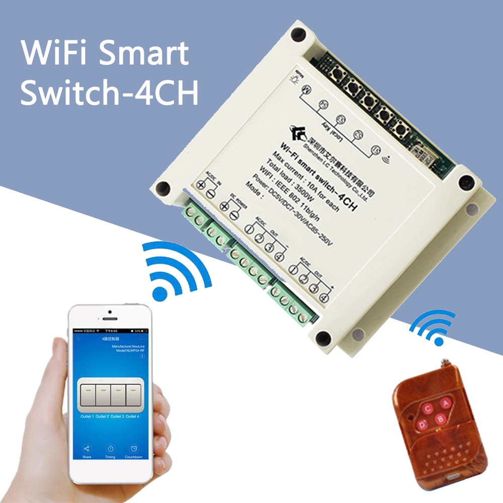 AC-220V-10A-Control-Smart-Switch-Point-Remote-Relay-4-Channel-WiFi-Module-With-Shell-1352840