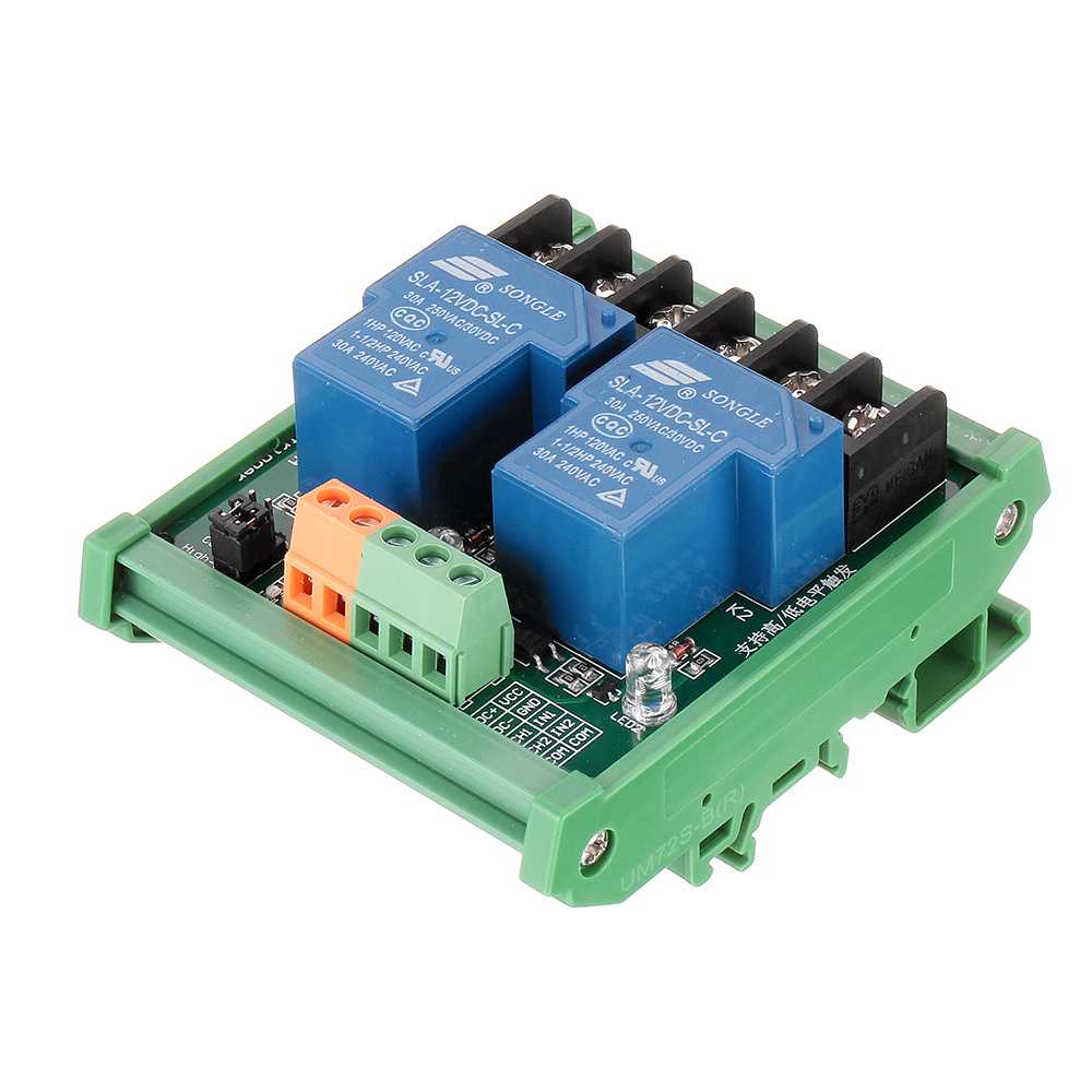 DC-5V-12V-24V-2-Channel-30A-High-And-Low-Level-Trigger-Relay-Module-PLC-Automatic-Control-Module-wit-1595195