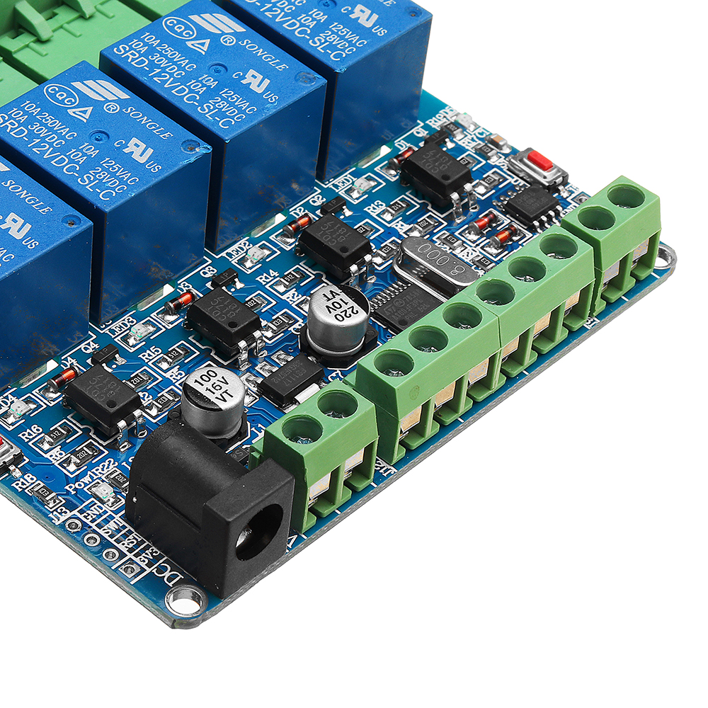 Modbus-RTU-4-Channel-Relay-Module-4CH-Input-Optocoupler-Isolation-RS485-MCU-Geekcreit-for-Arduino----1400923