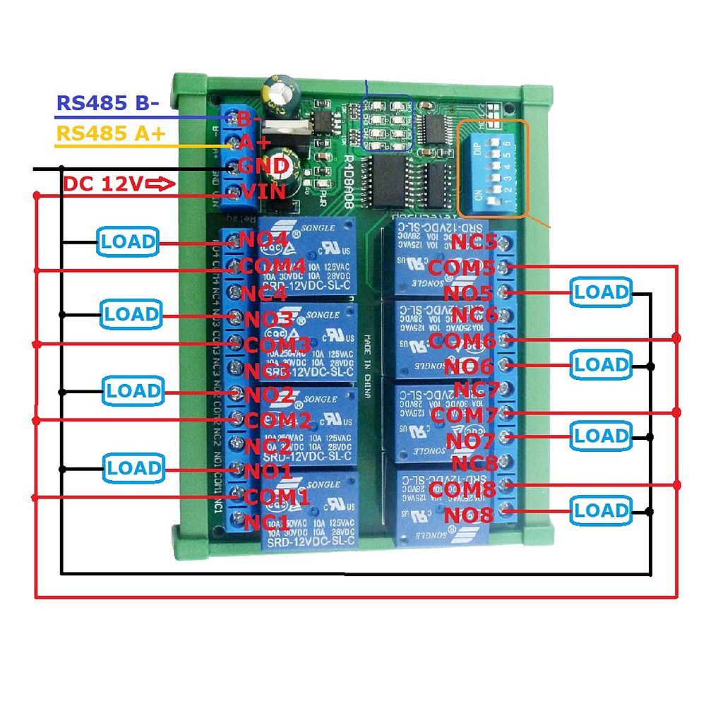 R4D8A08-DC-12V-8-Channel-RS485-Relay-Module-Modbus-RTU-UART-Remote-Control-Switch-withwithout-DIN35--1682495