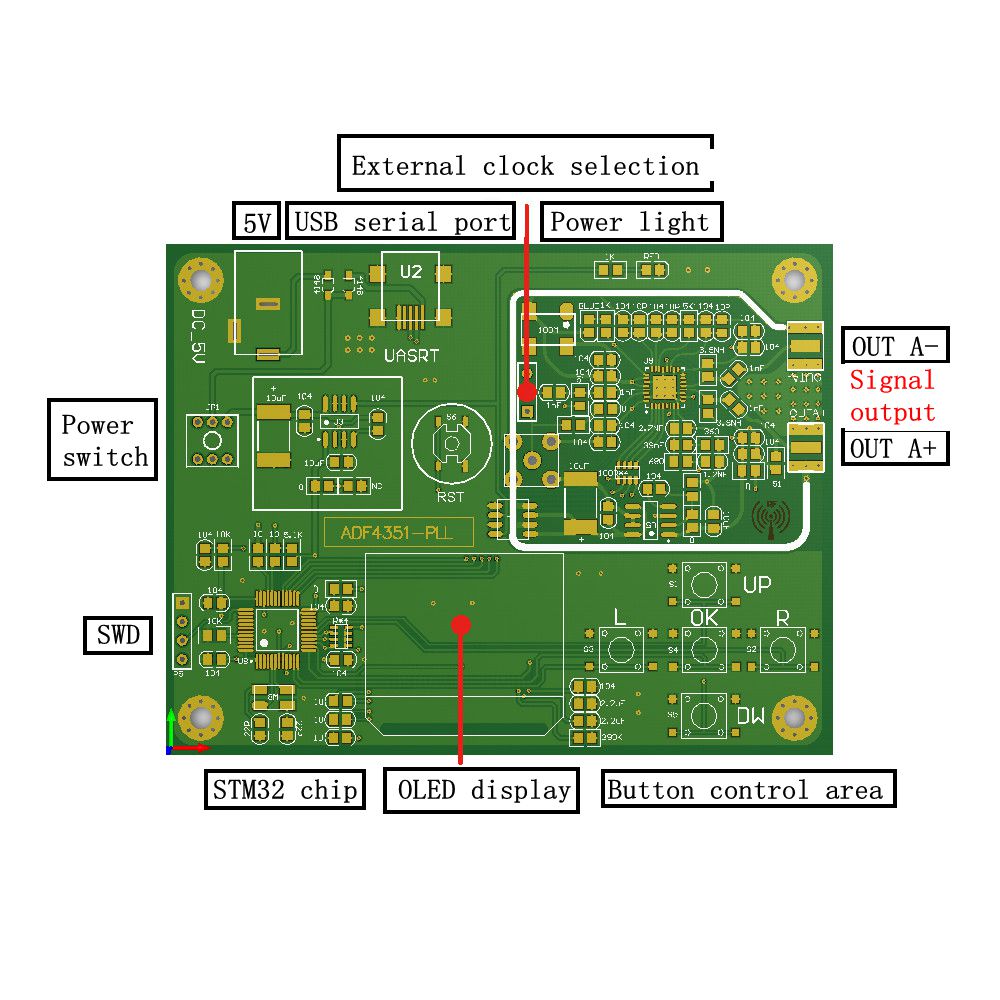 Geekcreitreg-Signal-Generator-Module-35M-44GHz-RF-Signal-Source-Frequency-Synthesizer-ADF4351-Develo-1416998