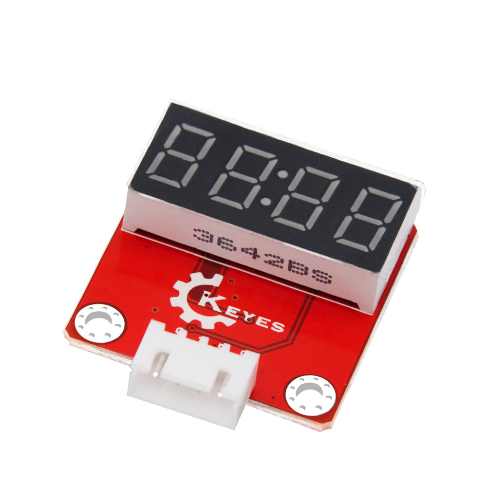 Keyes-Brick-TM1637-I2C-4CH-Digital-Tube-Sensor-Module-with-Anti-Reverse-Plug-Interface-Board-1700040