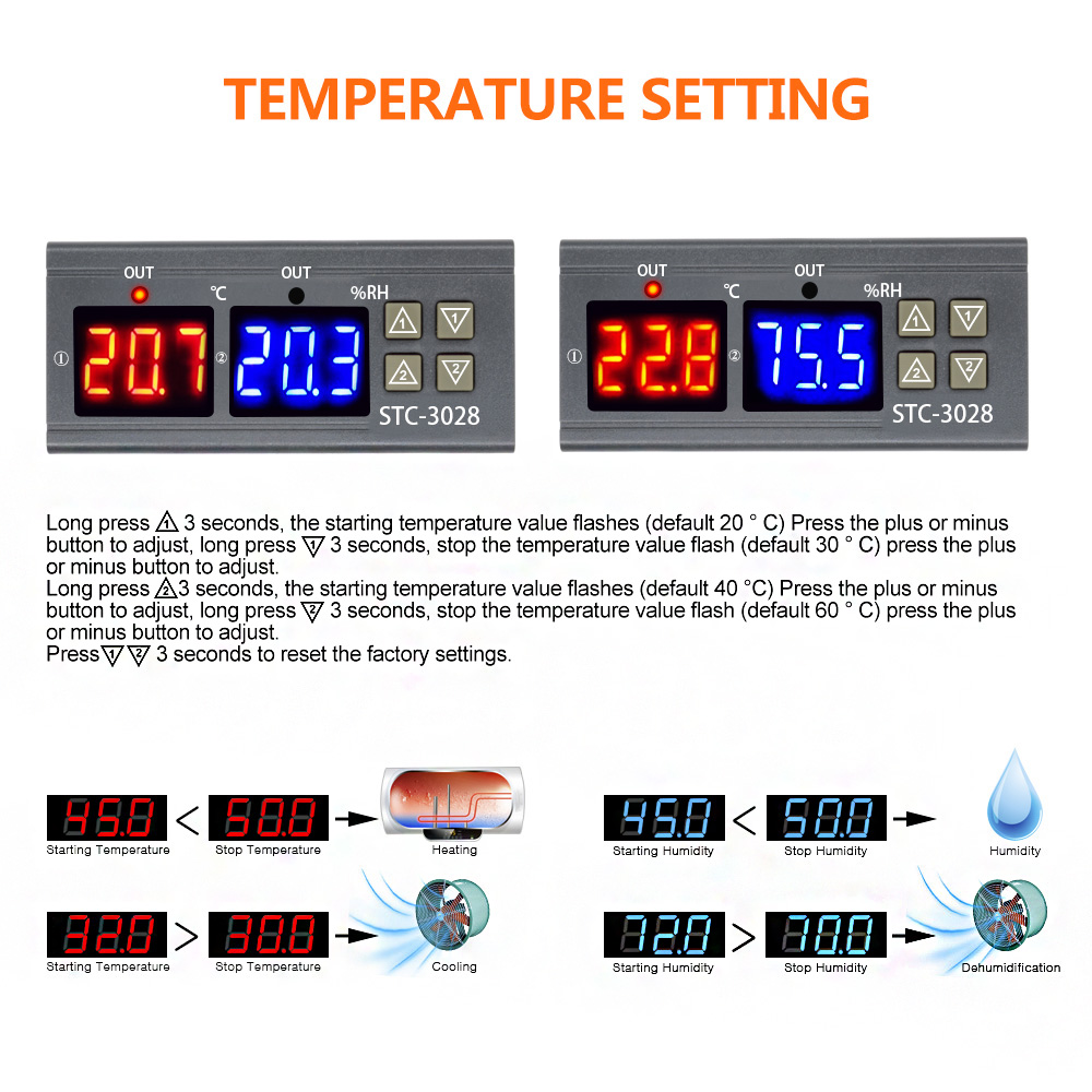 STC-3028-12V-24V-DC-10A-Digital-Temperature-Humidity-Meter-Thermostat-LCD-Display-Thermoregulator-Hy-1557774