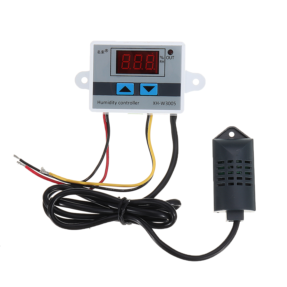 OWSOO XH-W3005 Digital Humidistat Humidity Controller Regulator Hygrometer  Indoor Outdoor Humidometer Mositure Detector Monitor 