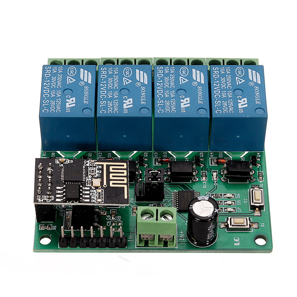 2Pcs-DC12V-ESP8266-Four-Channel-Wifi-Relay-IOT-Smart-Home-Phone-APP-Remote-Control-Switch-Module-1650514