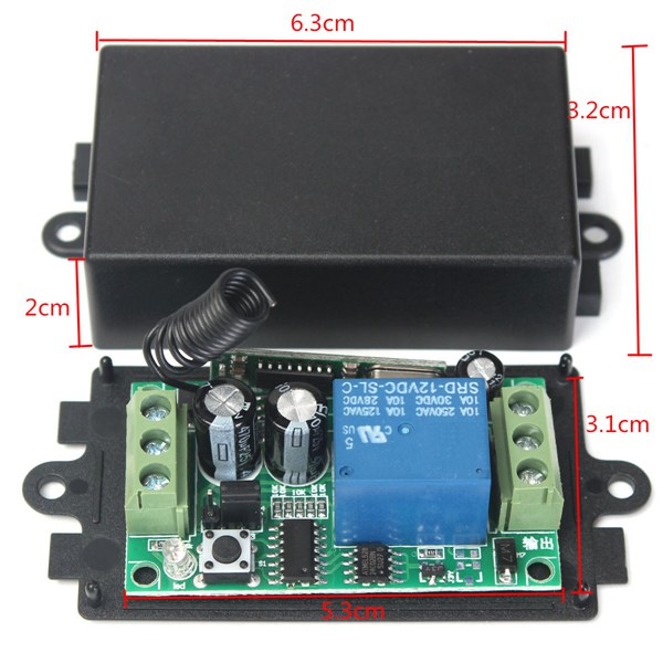 3Pcs-Geekcreitreg-DC-12V-10A-Relay-1CH-Channel-Wireless-RF-Remote-Control-Switch-Transmitter-With-Re-1188168