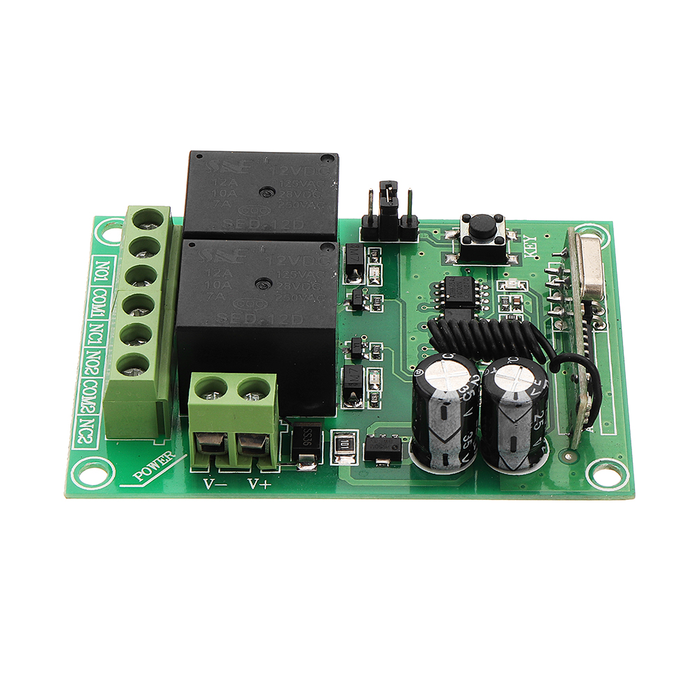 433MHz-12V-2CH-2-Channel-Wireless-Remote-Control-Switch--2-Button-Transmitter-Learning-Code-Jog-Self-1351007