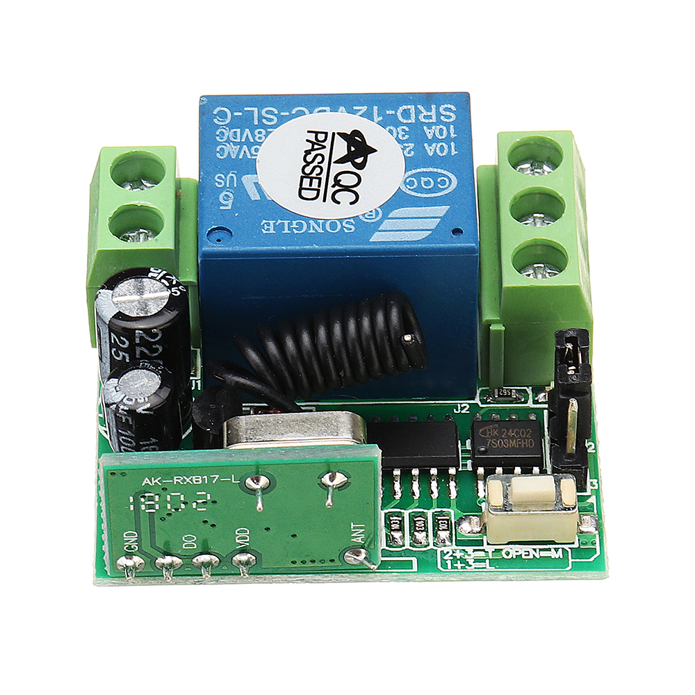 433MHz-12V-Single-Channel-Learning-Code-Controller-Access-Control-Remote-Control-Switch-With-2-Butto-1366175