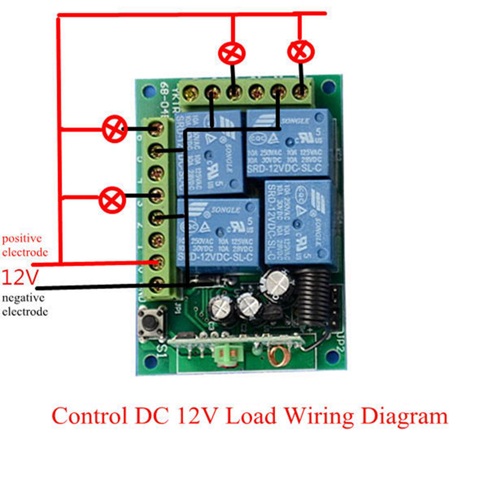 433mhz-DC-12V-Learning-Type-4CH-Channel-Wireless-Remote-Control-Switch-Four-Way-Relay-Control-Module-1337456