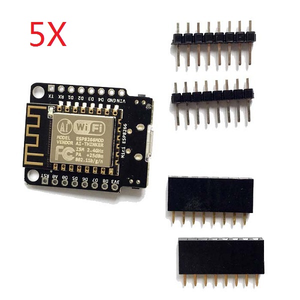 5Pcs-Geekcreit-Mini-NodeMCU-ESP8266-WIFI-Development-Board-Based-On-ESP-12F-1058308