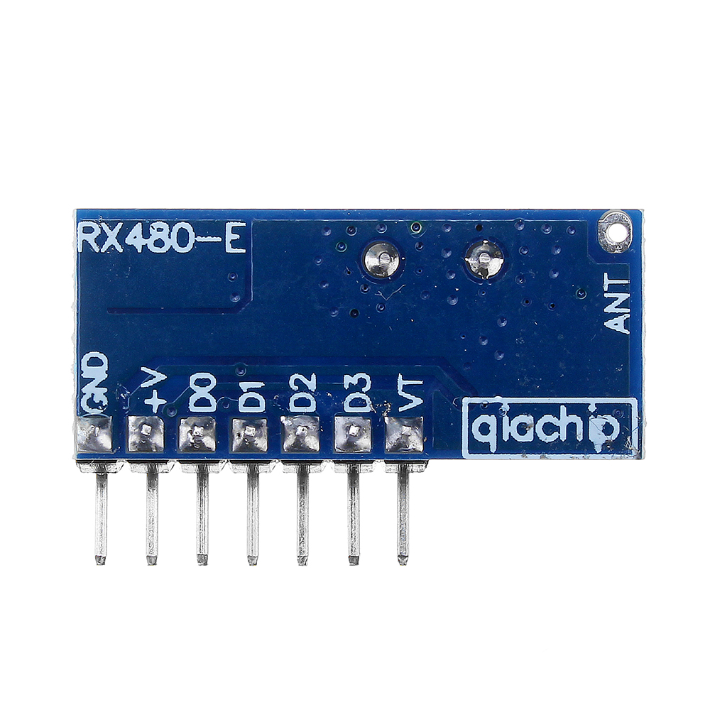 5 Stück Geekcreit® RX480E-4 433 MHz drahtloser RF-Empfänger  Lerncode-Decodermodul 4-Kanal-Ausgang