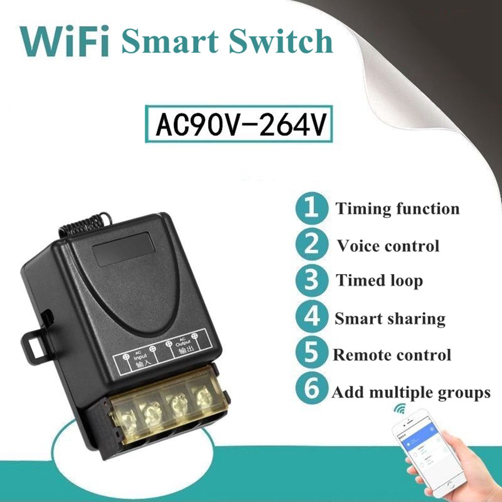 AC 90V a 264V Wifi Módulo de interruptor de control remoto inalámbrico para  Smart Home