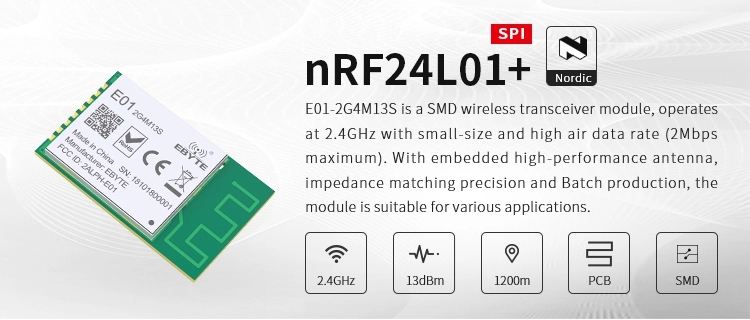 Ebytereg-E01-2G4M13S-nRF24L01P-High-Data-Rate-24GHz-Low-Cost-Transmitter-Receiver-SPI-Wireless-SMD-T-1680641