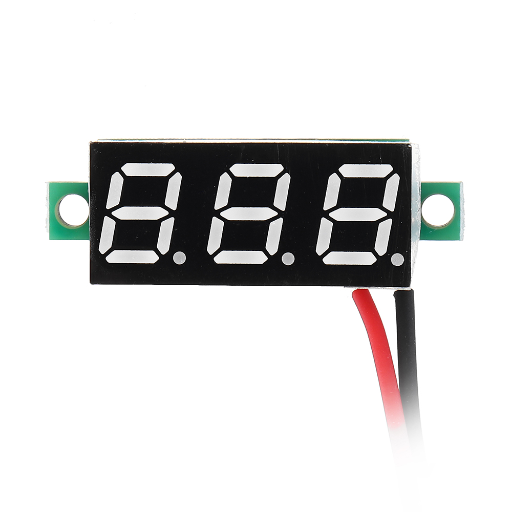 10 PCS 2.5V-30V 0.28 Inch 2 Wire Mini LED Panel Digital Voltmeter Voltage Tester 